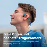 Shokz OpenMove Auriculares Inalámbrico gancho de oreja Llamadas/Música USB Tipo C Bluetooth Azul azul/Negro, Inalámbrico, Llamadas/Música, 20 - 20000 Hz, 29 g, Auriculares, Azul