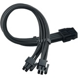 SilverStone Cable de extensión de alimentación SST-PP07E-EPS8B, Cable alargador negro