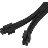 SilverStone Cable de extensión de alimentación SST-PP07E-EPS8B, Cable alargador negro