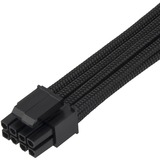 SilverStone Cable de extensión de alimentación SST-PP07E-EPS8B, Cable alargador negro