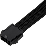 SilverStone Cable de extensión de alimentación SST-PP07E-EPS8B, Cable alargador negro
