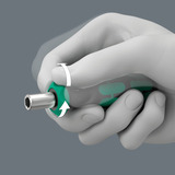 Wera Juego de puntas 838 RA S/4 Christmas 2025, con función de carraca, Conjuntos de bits negro/Verde