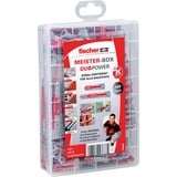 fischer Meister-Box DUOPOWER corto / largo, Pasador gris claro/Rojo