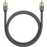goobay Cable Mono Cinch Plus negro/Plateado