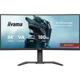 iiyama G-MASTER GCB3484WQSU-B1 pantalla para PC 86,4 cm (34") 3440 x 1440 Pixeles UltraWide Quad HD LED Negro, Monitor de gaming negro, 86,4 cm (34"), 3440 x 1440 Pixeles, UltraWide Quad HD, LED, 0,4 ms, Negro