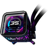 ASRock Phantom Gaming 360 LCD, Refrigeración por agua negro