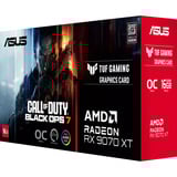 ASUS Radeon RX 9070 XT TUF GAMING OC COD Black Ops 7 Edition, Tarjeta gráfica negro