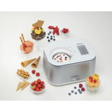 Ariete Máquina de helados Gran Gelato 4in1, Heladera blanco/Plateado
