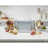 Ariete Máquina de helados Gran Gelato 4in1, Heladera blanco/Plateado