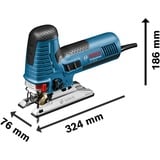 Bosch 0 601 517 000 power jigsaws 2,2 kg, Sierra de calar azul, Negro, Azul, 16 cm, 2 cm, Corriente alterna, 230 V, 2,2 kg
