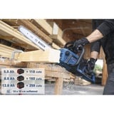 Bosch GKE 18V-40 Professional Negro, Azul, Rojo, Motosierra azul, 1,1 mm, 12,4 m/s, 76,2 / 8 mm (3 / 8"), Negro, Azul, Rojo, Batería, 18 V