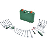 Bosch Juego de herramientas avanzado, 132 piezas, Llave de tubo verde