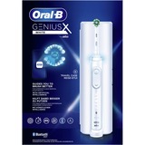 Braun Genius X 80354130 cepillo eléctrico para dientes Adulto Cepillo de dientes oscilante Blanco, Cepillo de dientes eléctrico blanco, Adulto, Cepillo de dientes oscilante, Tongue care, Intenso, Cuidados diarios, Cuidado de las encías, Sensible, Blanqueador, Blanco, 2 min, Alemania