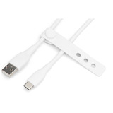Digitus Cable de conexión USB 2.0 de silicona USB-A > USB-C blanco