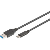 Digitus Cable de conexión USB 3.2 Gen 1 USB-A > USB-C negro