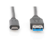 Digitus Cable de conexión USB 3.2 Gen 1 USB-A > USB-C negro