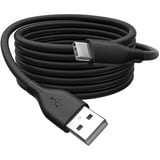 Digitus Cable de conexión de silicona USB 2.0 USB-A > USB-C negro