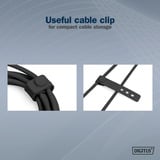 Digitus Cable de conexión de silicona USB 2.0 USB-A > USB-C negro