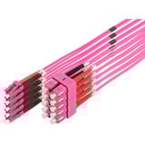 Digitus Cable de parche de fibra óptica, dúplex, conector LC > SC, multimodo OM4 violeta claro