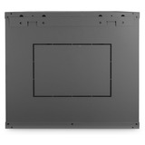 Digitus Carcasa de pared de la serie Dynamic Basic - 600 x 450 mm (an. x pr.), Armario IT negro, Bastidor de pared, 12U, 60 kg, Bloqueo del teclado, 29 kg, Negro