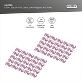 Digitus Clips de colores para cables de parcheo - Mezclados (20 piezas cada uno), Grapas de cable multicolor