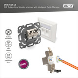 Digitus DN-93617-12, Módulo Keystone plateado
