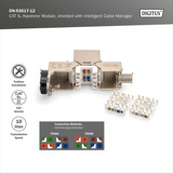 Digitus DN-93617-12, Módulo Keystone plateado