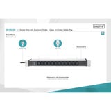 Digitus Regleta de enchufes 19" PDU con perfil de aluminio, 12 tomas C13 negro/Aluminio