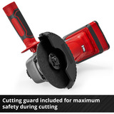 EINHELL Amoladora angular inalámbrica Power X-Change TC-AG 18/115 Li-Solo, 18 Voltios rojo/Negro