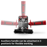 EINHELL Amoladora angular inalámbrica Power X-Change TC-AG 18/115 Li-Solo, 18 Voltios rojo/Negro