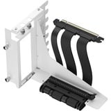 Fractal Design Flex 2 PCIe 4.0 x16 Blanco, soporte + cable de extensión, Cable alargador blanco/Negro