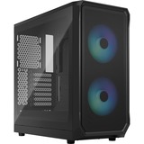 Fractal Design Focus 2 RGB Black TG Clear Tint, Cajas de torre negro
