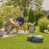 GARDENA smart SILENO pro 600m² 19802-20, Robot cortacésped gris/Turquesa