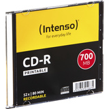 Intenso CD-R 700MB 10 pieza(s), CDs vírgenes 52x, CD-R, 120 mm, 700 MB, Caja de cd, 10 pieza(s)