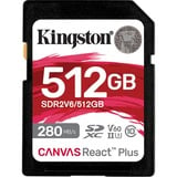 Kingston Canvas React Plus 512 GB SDXC, Tarjeta de memoria 