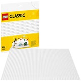 LEGO Classic White Baseplate, Juegos de construcción Placa base de construcción, 4 año(s), 1 pieza(s), 104 g