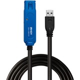 Lindy 43229 cable USB USB 3.2 Gen 1 (3.1 Gen 1) 15 m USB A 5 Gbit/s Negro, Cable alargador negro, 15 m, USB A, USB A, USB 3.2 Gen 1 (3.1 Gen 1), 5 Gbit/s, Negro