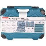 Makita Juego de herramientas manuales E-17980, 231 piezas, Kit de herramientas azul