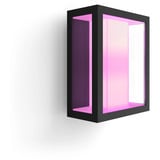 Philips Hue Aplique de pared ancho White & Color Ambiance Impress Outdoor, Luz de LED negro