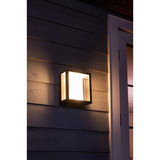 Philips Hue Aplique de pared ancho White & Color Ambiance Impress Outdoor, Luz de LED negro