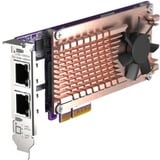 QNAP QM2-2P2G2T adaptador y tarjeta de red Interno Ethernet 2500 Mbit/s, Tarjeta de interfaz Interno, Alámbrico, PCI Express, Ethernet, 2500 Mbit/s