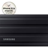 Samsung MU-PE2T0S 2 TB USB Tipo C 3.2 Gen 2 (3.1 Gen 2) Negro, Unidad de estado sólido negro, 2 TB, USB Tipo C, 3.2 Gen 2 (3.1 Gen 2), 1050 MB/s, Protección mediante contraseña, Negro