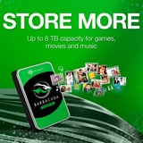 Seagate Barracuda 4 TB, Unidad de disco duro SATA 6 GB/s, 3,5"