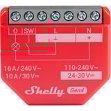 Shelly 1PM Gen4, Relé rojo