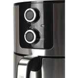Unold 58655 freidora Doble 5 L 1400 W Freidora de aire caliente Negro, Acero inoxidable acero fino cepillado/Negro, Freidora de aire caliente, 5 L, 1 kg, 80 °C, 200 °C, 60 min