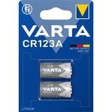 Varta -CR123A-2 Pilas domésticas, Batería Batería de un solo uso, CR123A, Litio, 3 V, 2 pieza(s), 1600 mAh