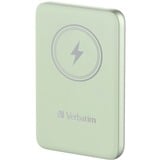 Verbatim Charge 'n' Go Polímero de litio 10000 mAh Cargador inalámbrico Verde, Banco de potencia verde claro, 10000 mAh, Polímero de litio, Quick Charge 3.0, Cargador inalámbrico, Verde