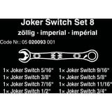 Wera 6001 Joker Switch 8 Imperial Set 1, 8 piezas, Llave de tuercas 
