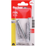 fischer Taco para hormigón celular FFA 10 S, Pasador gris claro