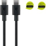 goobay Cable USB 2.0, conector USB-C > conector USB-C negro